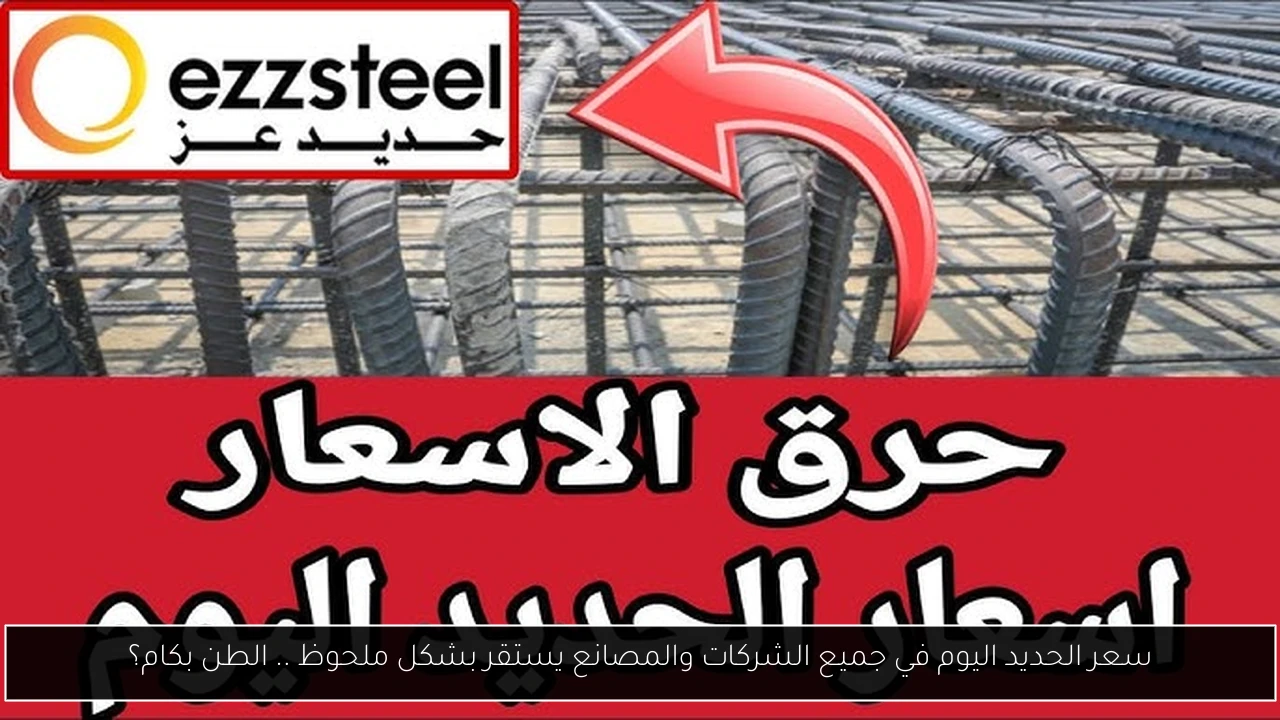 سعر الحديد اليوم في جميع الشركات والمصانع يستقر بشكل ملحوظ .. الطن بكام؟