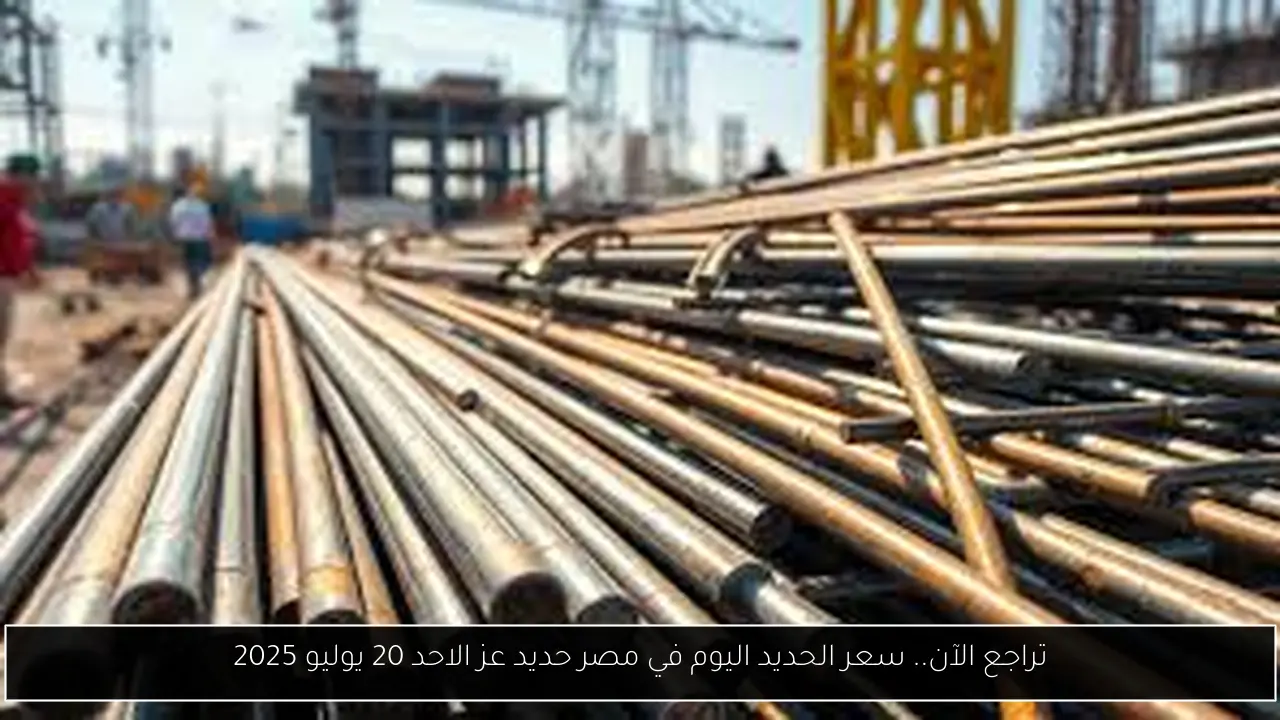 تراجع الآن.. سعر الحديد اليوم في مصر حديد عز الاحد 20 يوليو 2025