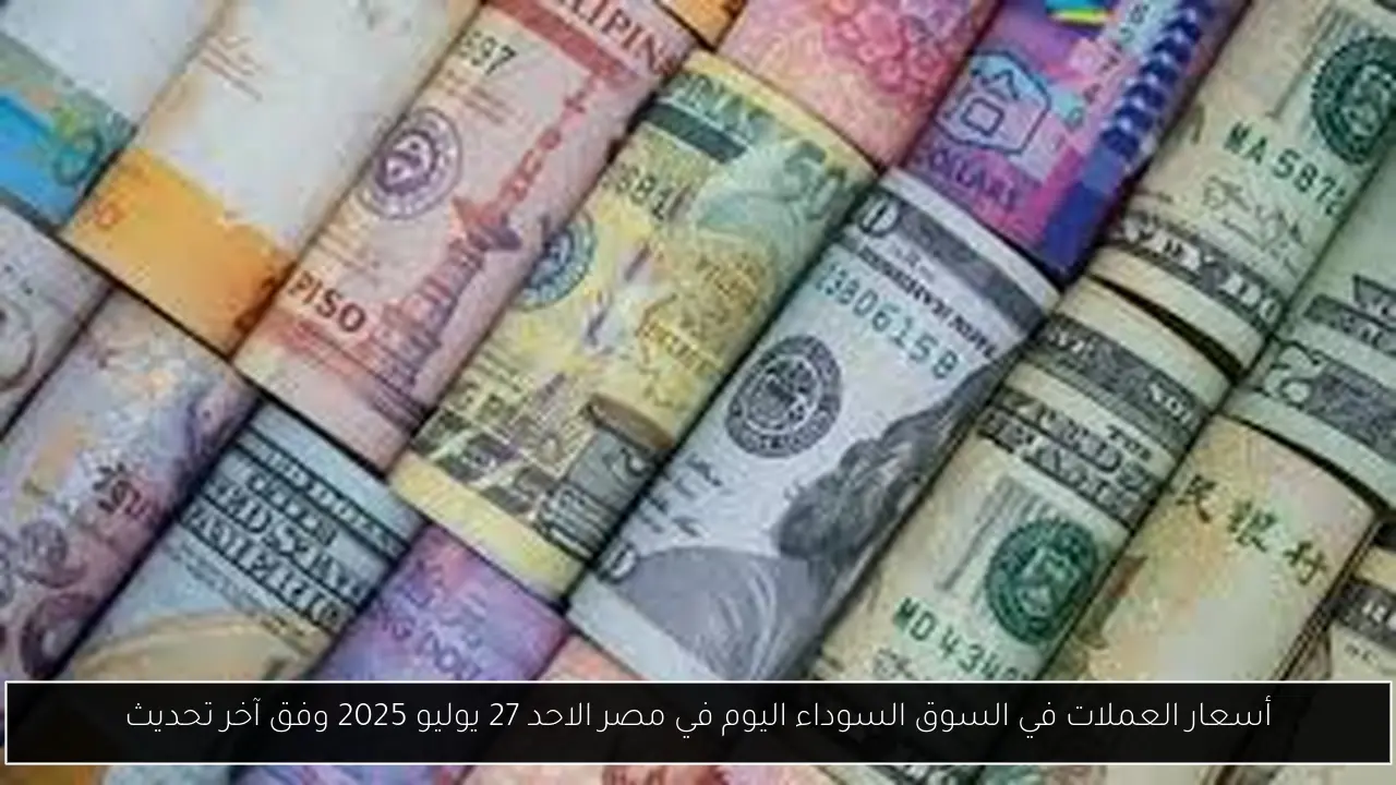 أسعار العملات في السوق السوداء اليوم في مصر الاحد 27 يوليو 2025 وفق آخر تحديث