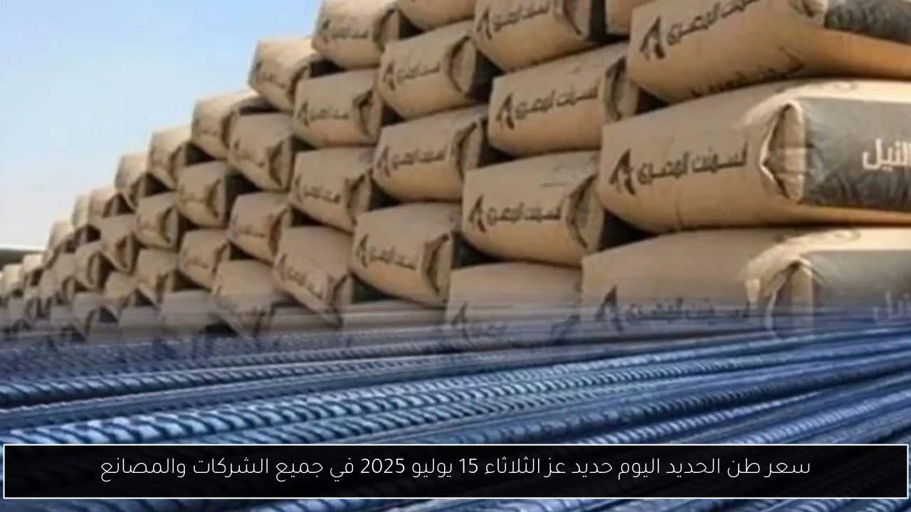 سعر طن الحديد اليوم حديد عز الثلاثاء 15 يوليو 2025 في جميع الشركات والمصانع