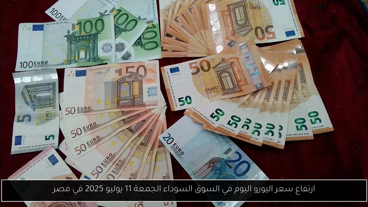 ارتفاع سعر اليورو اليوم في السوق السوداء الجمعة 11 يوليو 2025 في مصر