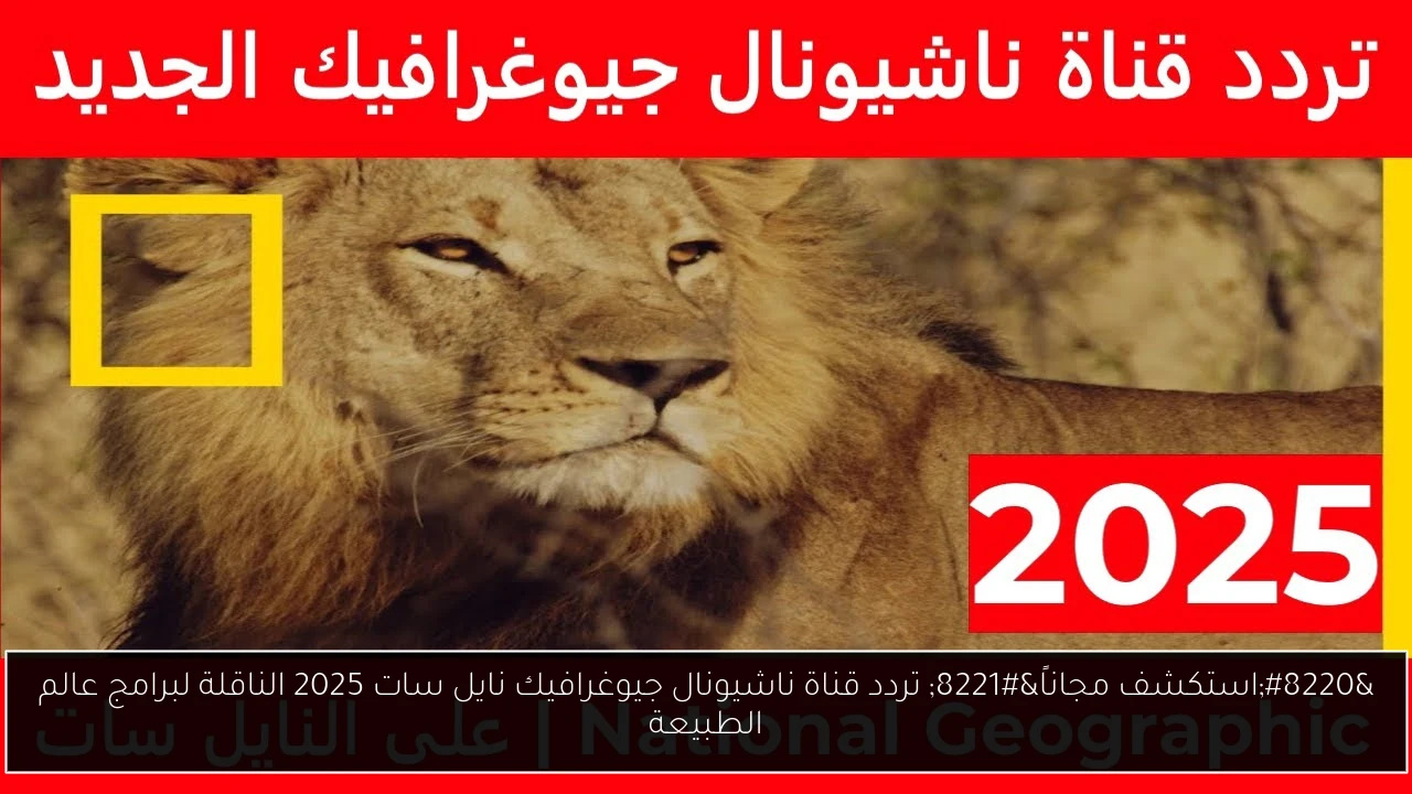 “استكشف مجاناً” تردد قناة ناشيونال جيوغرافيك نايل سات 2025 الناقلة لبرامج عالم الطبيعة
