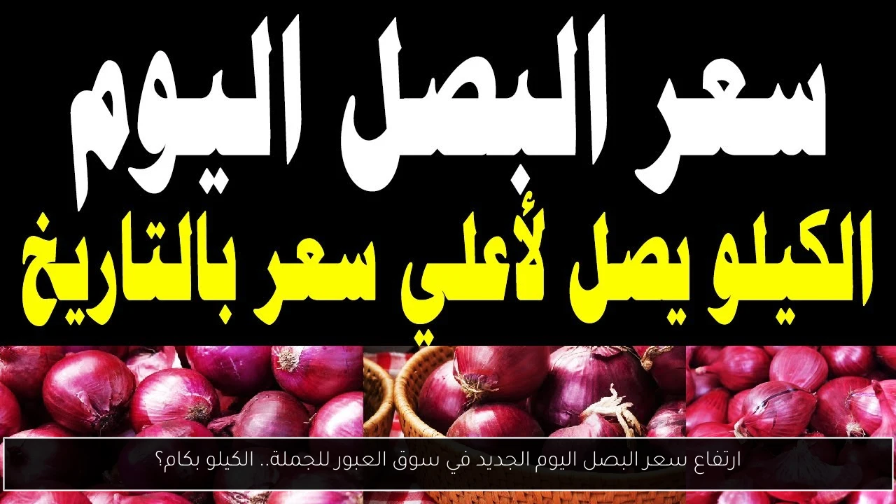 ارتفاع سعر البصل اليوم الجديد في سوق العبور للجملة.. الكيلو بكام؟