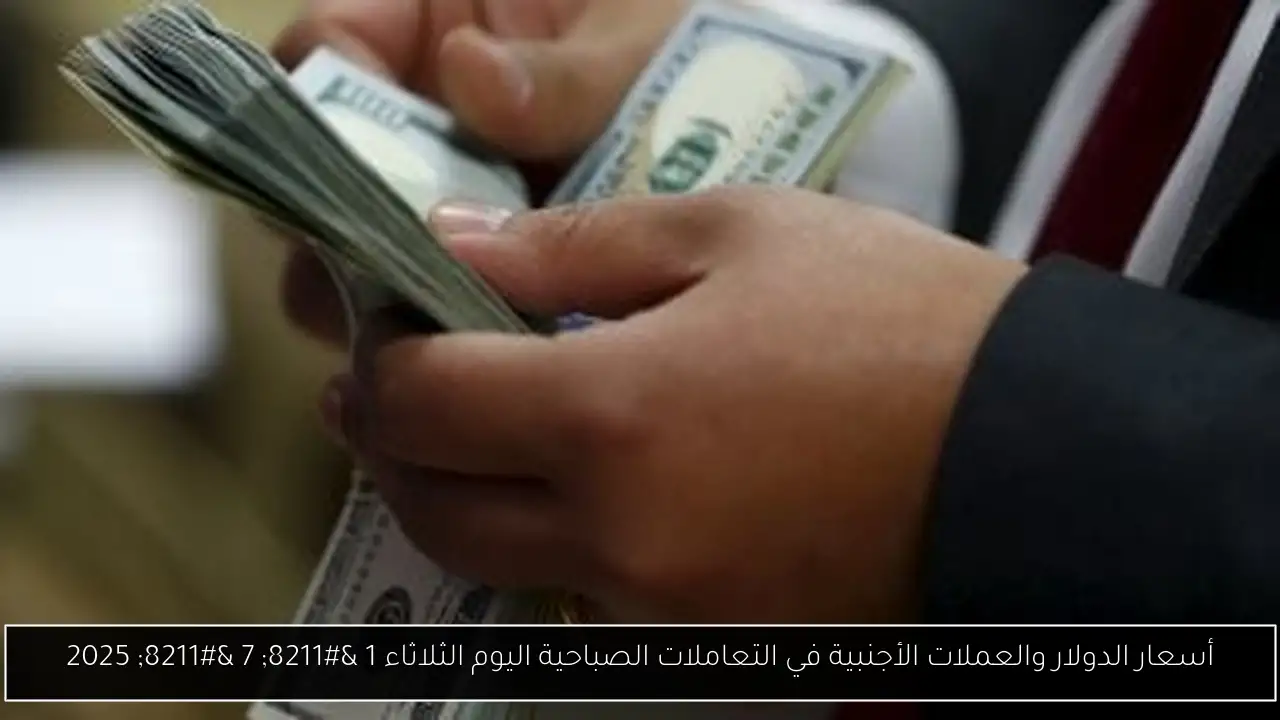 أسعار الدولار والعملات الأجنبية في التعاملات الصباحية اليوم الثلاثاء 1 – 7 – 2025