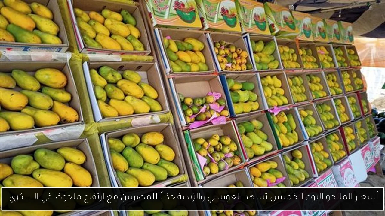 أسعار المانجو اليوم الخميس تشهد العويسي والزبدية جذباً للمصريين مع ارتفاع ملحوظ في السكري.