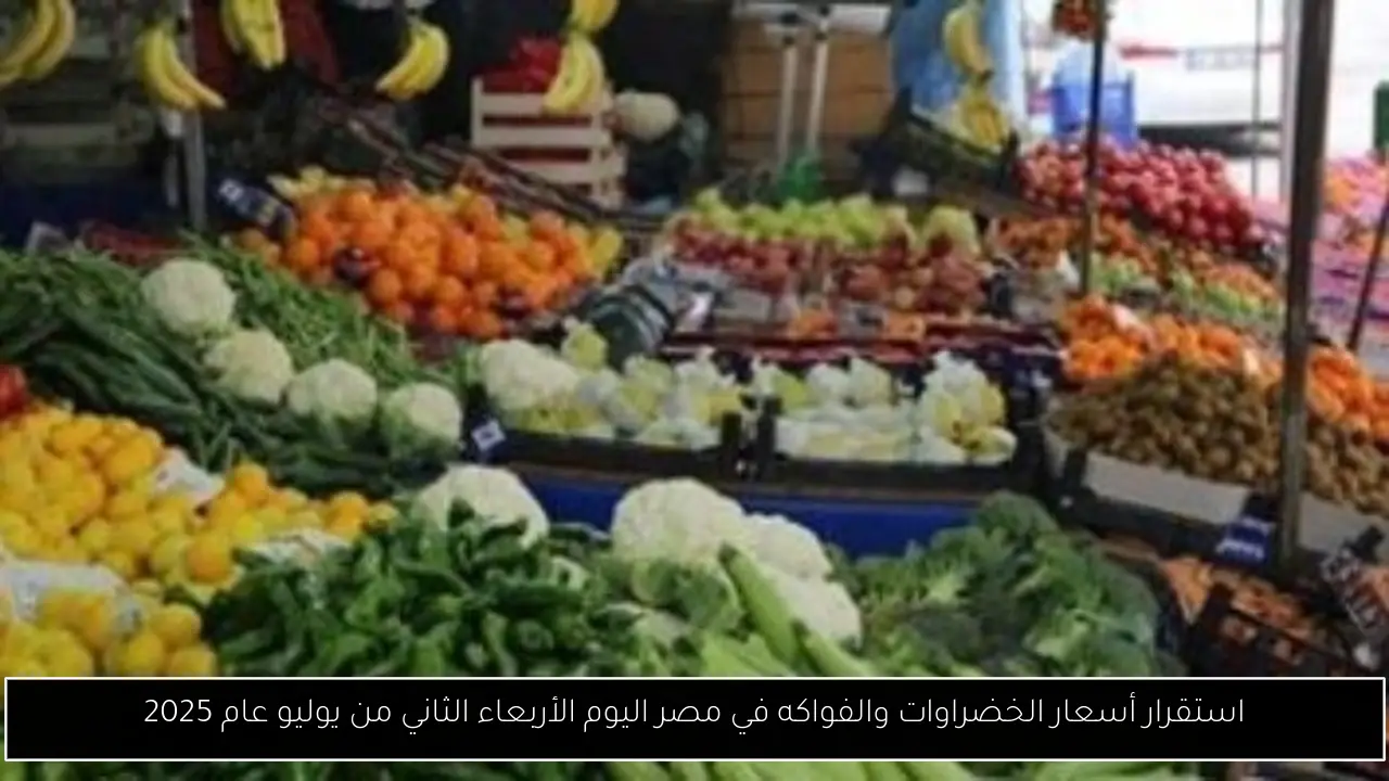 استقرار أسعار الخضراوات والفواكه في مصر اليوم الأربعاء الثاني من يوليو عام 2025