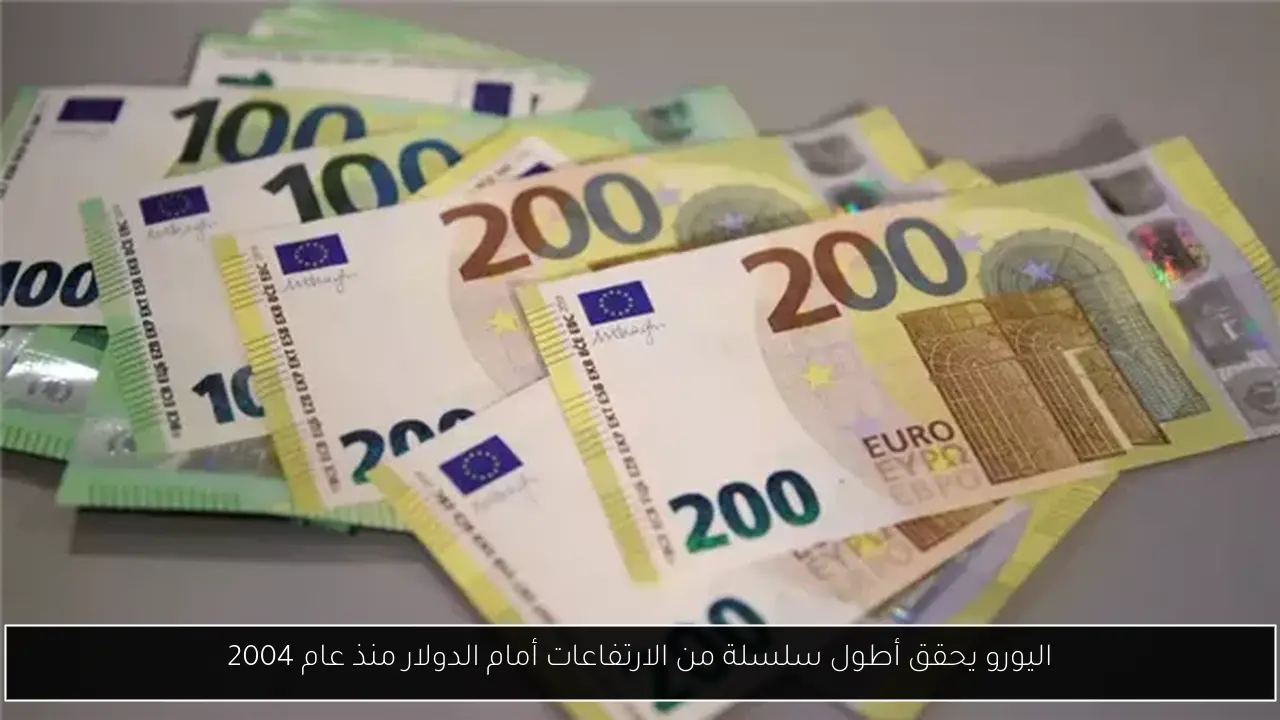 اليورو يحقق أطول سلسلة من الارتفاعات أمام الدولار منذ عام 2004