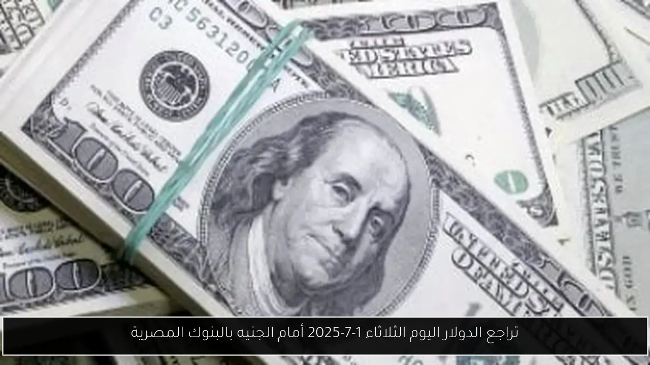 تراجع الدولار اليوم الثلاثاء 1-7-2025 أمام الجنيه بالبنوك المصرية