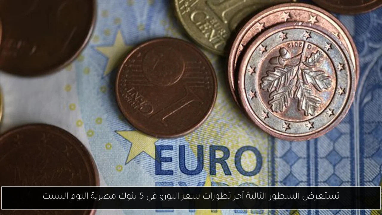 تستعرض السطور التالية آخر تطورات سعر اليورو في 5 بنوك مصرية اليوم السبت