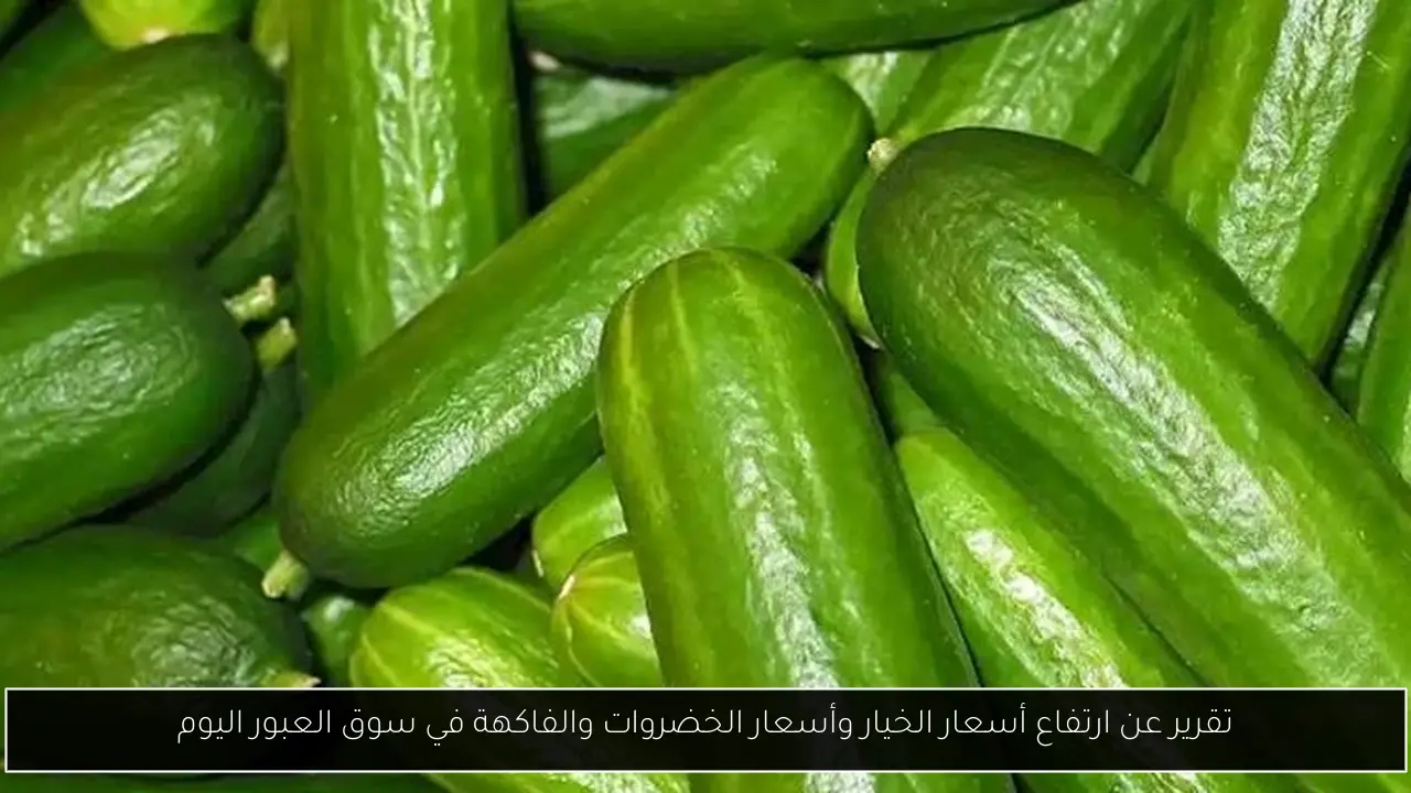 تقرير عن ارتفاع أسعار الخيار وأسعار الخضروات والفاكهة في سوق العبور اليوم