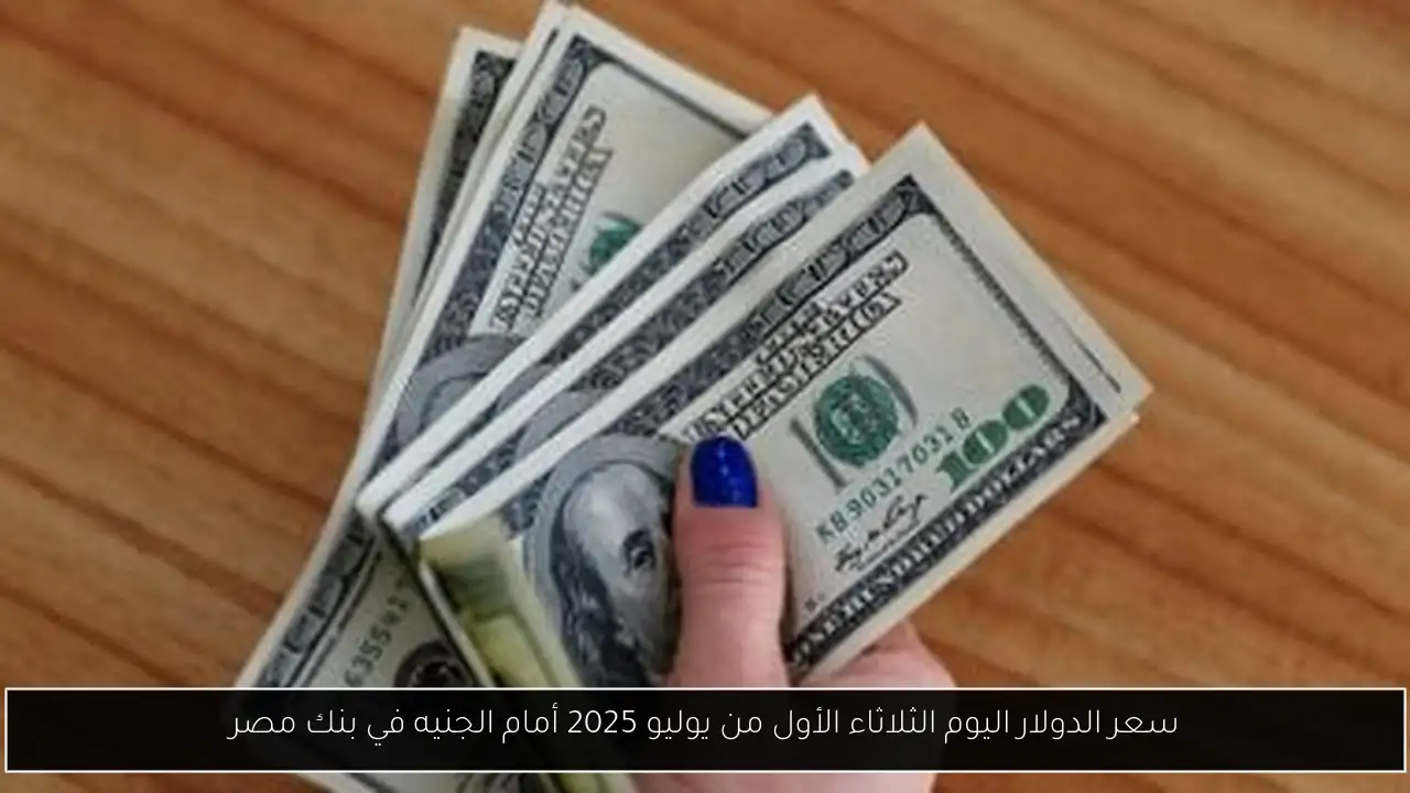 سعر الدولار اليوم الثلاثاء الأول من يوليو 2025 أمام الجنيه في بنك مصر
