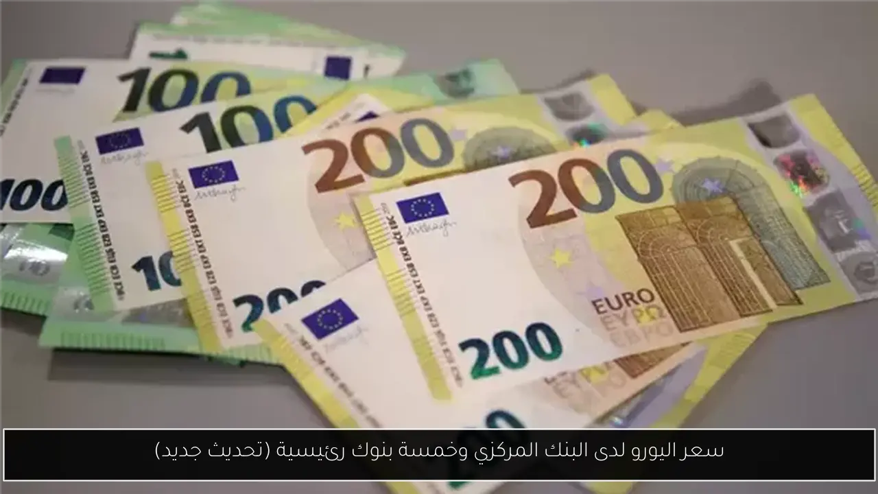 سعر اليورو لدى البنك المركزي وخمسة بنوك رئيسية (تحديث جديد)