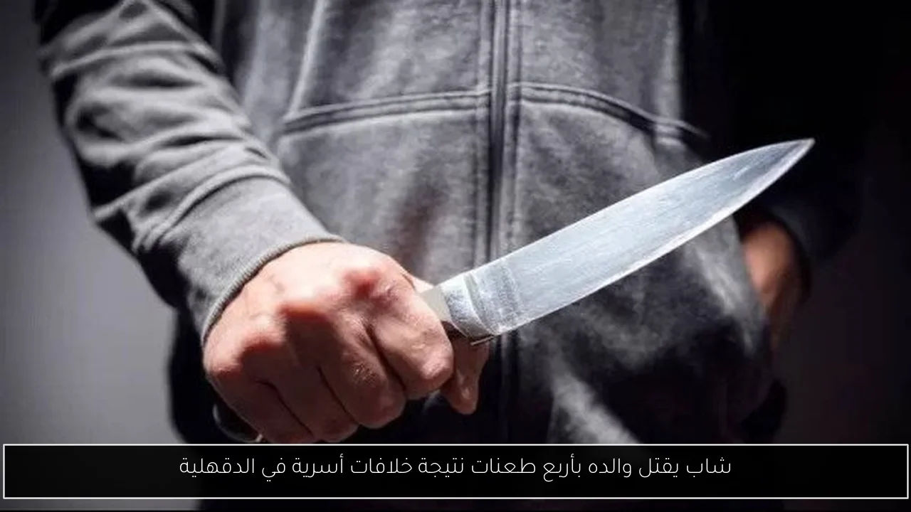 شاب يقتل والده بأربع طعنات نتيجة خلافات أسرية في الدقهلية