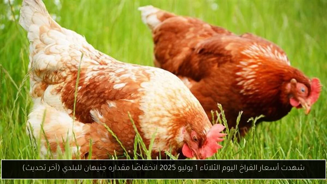 شهدت أسعار الفراخ اليوم الثلاثاء 1 يوليو 2025 انخفاضًا مقداره جنيهان للبلدي (آخر تحديث)