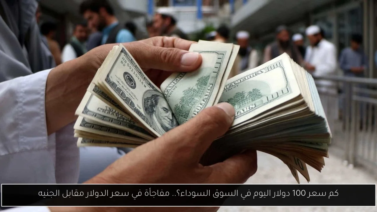 كم سعر 100 دولار اليوم في السوق السوداء؟.. مفاجأة في سعر الدولار مقابل الجنيه
