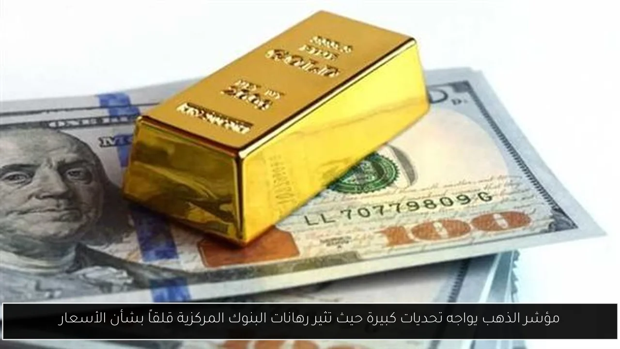 مؤشر الذهب يواجه تحديات كبيرة حيث تثير رهانات البنوك المركزية قلقاً بشأن الأسعار