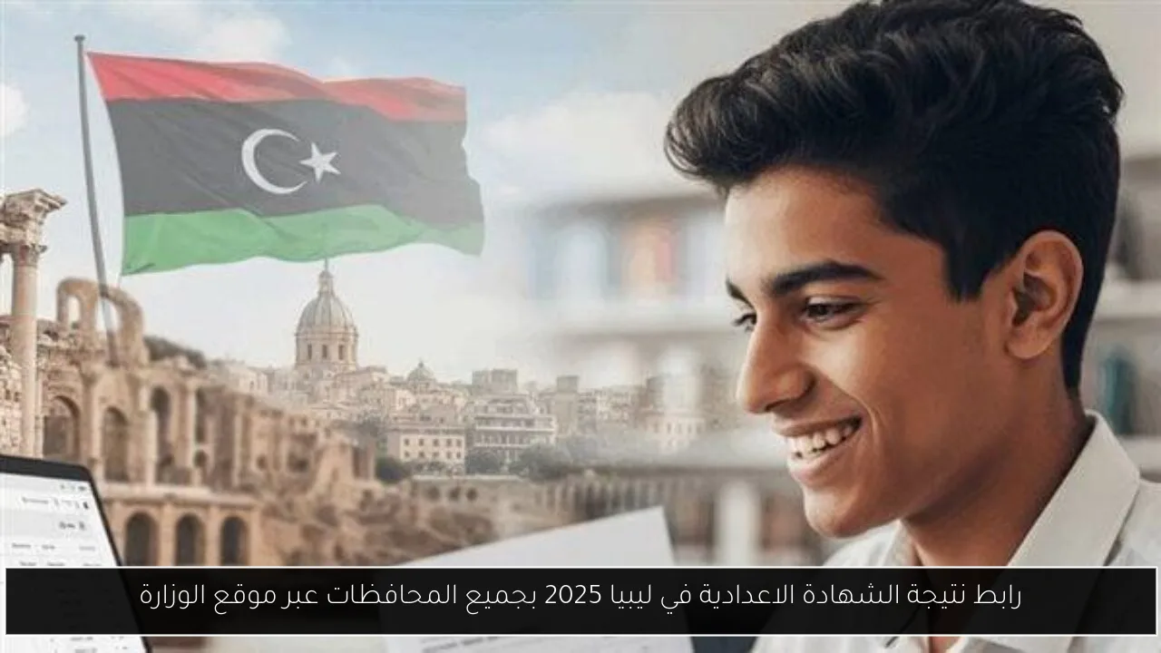 رابط نتيجة الشهادة الاعدادية في ليبيا 2025 بجميع المحافظات عبر موقع الوزارة