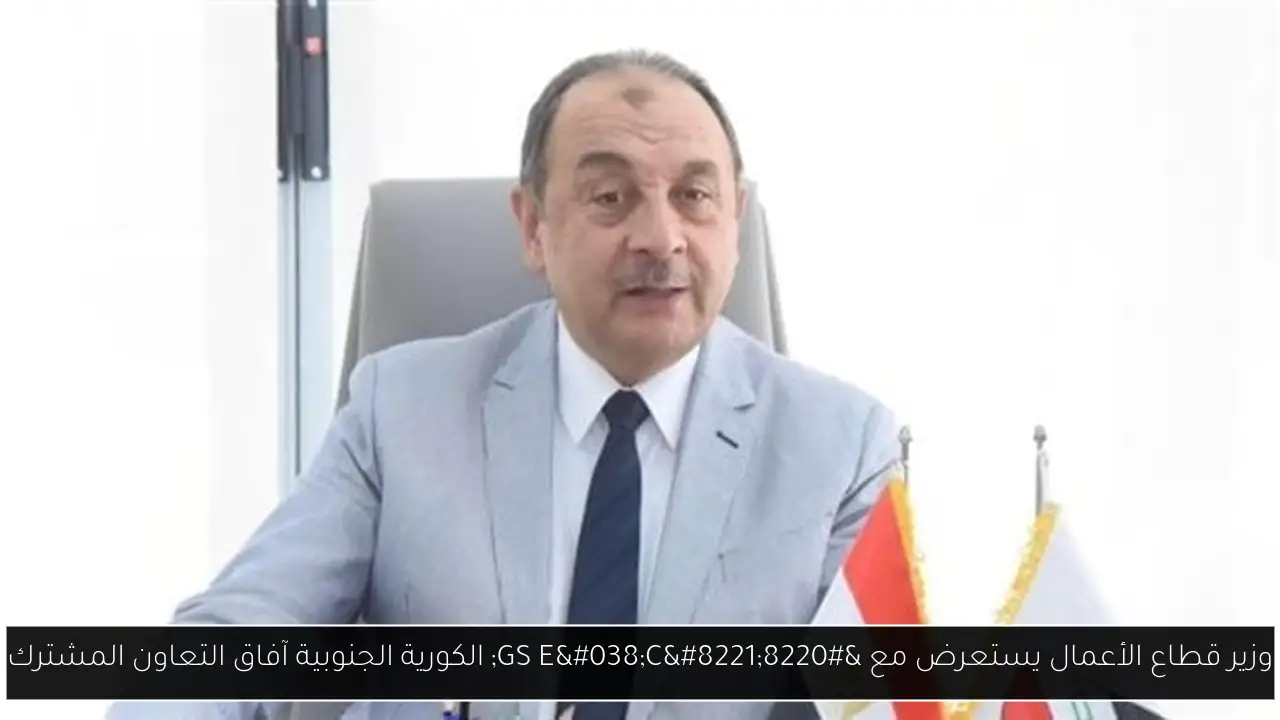 وزير قطاع الأعمال يستعرض مع “GS E&C” الكورية الجنوبية آفاق التعاون المشترك