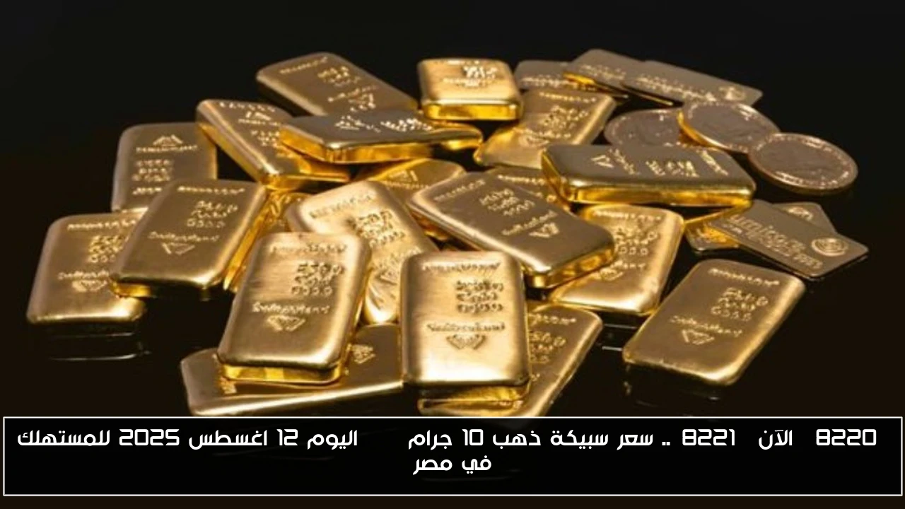 “الآن”.. سعر سبيكة ذهب 10 جرام btc اليوم 12 اغسطس 2025 للمستهلك في مصر
