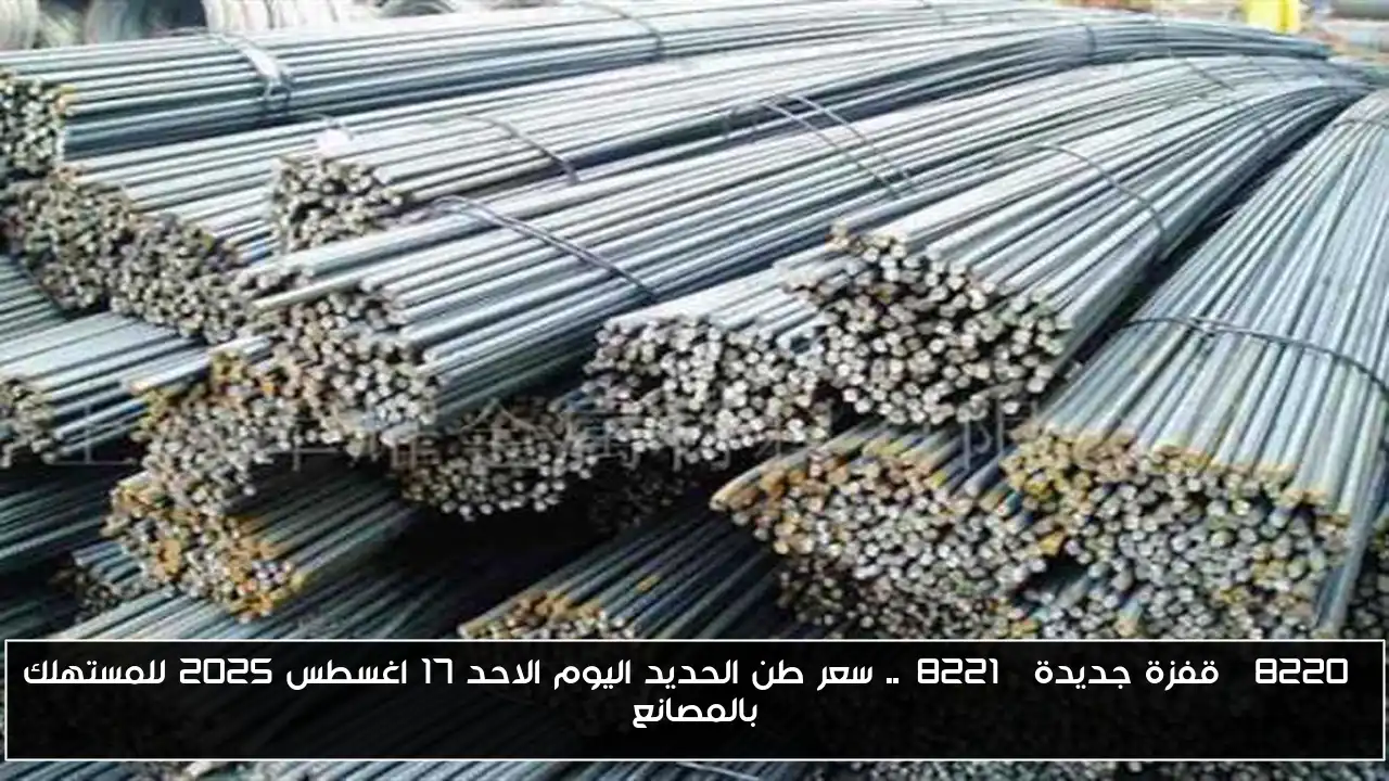 “قفزة جديدة”.. سعر طن الحديد اليوم الاحد 17 اغسطس 2025 للمستهلك بالمصانع