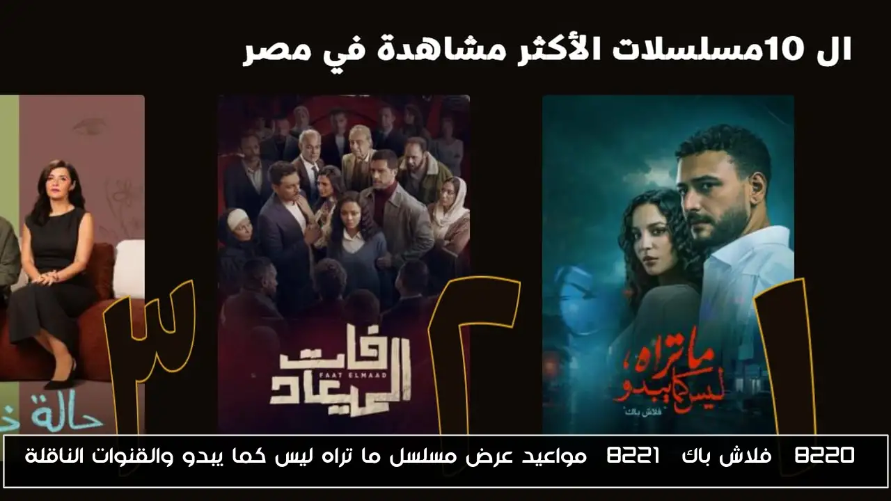 “فلاش باك” مواعيد عرض مسلسل ما تراه ليس كما يبدو والقنوات الناقلة