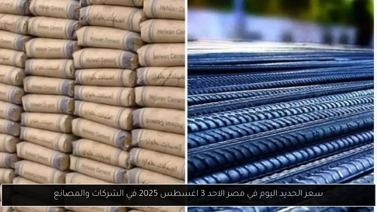 سعر الحديد اليوم في مصر الاحد 3 اغسطس 2025 في الشركات والمصانع