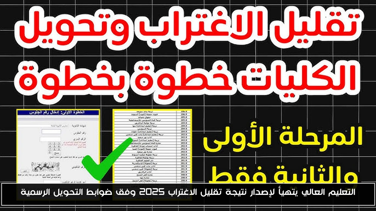 التعليم العالي يتهيأ لإصدار نتيجة تقليل الاغتراب 2025 وفق ضوابط التحويل الرسمية