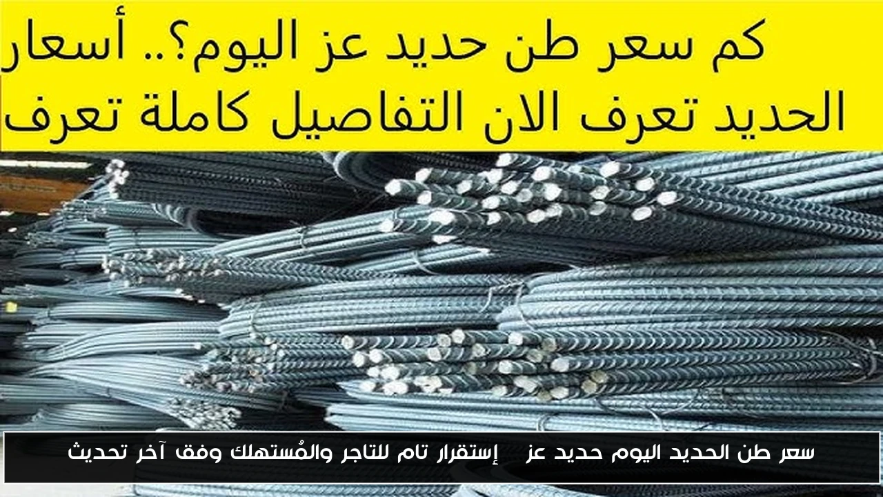 سعر طن الحديد اليوم حديد عز | إستقرار تام للتاجر والمُستهلك وفق آخر تحديث