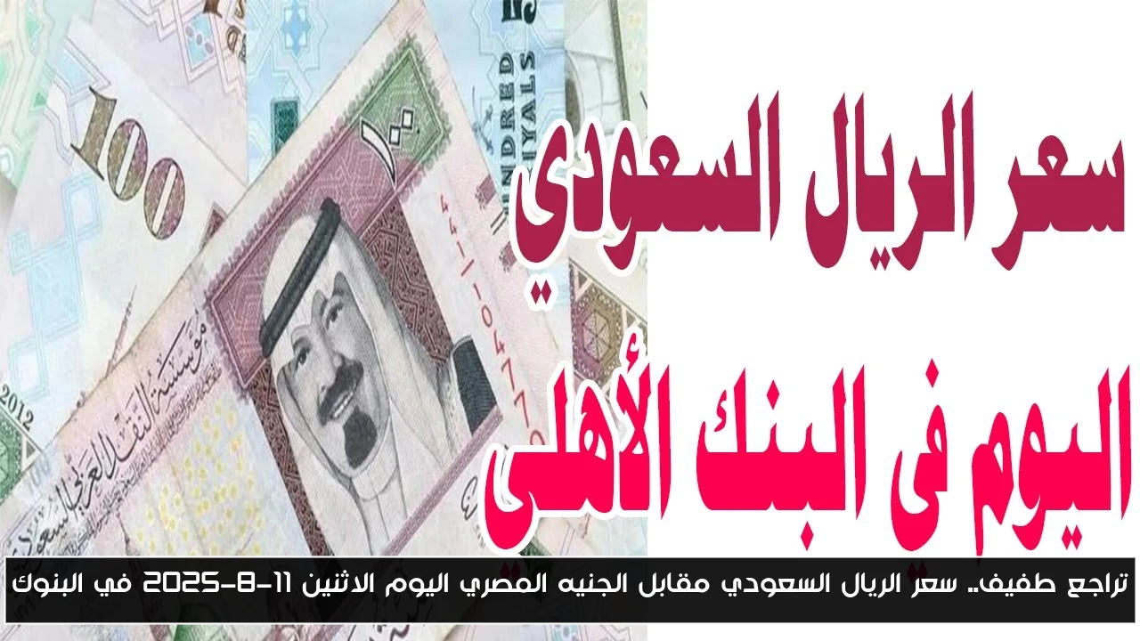 تراجع طفيف.. سعر الريال السعودي مقابل الجنيه المصري اليوم الاثنين 11-8-2025 في البنوك