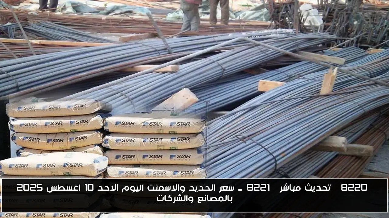 “تحديث مباشر”.. سعر الحديد والاسمنت اليوم الاحد 10 اغسطس 2025 بالمصانع والشركات