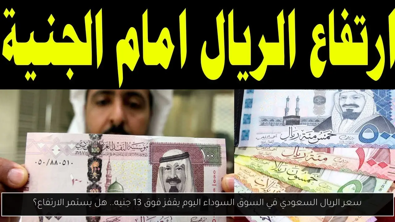 سعر الريال السعودي في السوق السوداء اليوم يقفز فوق 13 جنيه.. هل يستمر الارتفاع؟