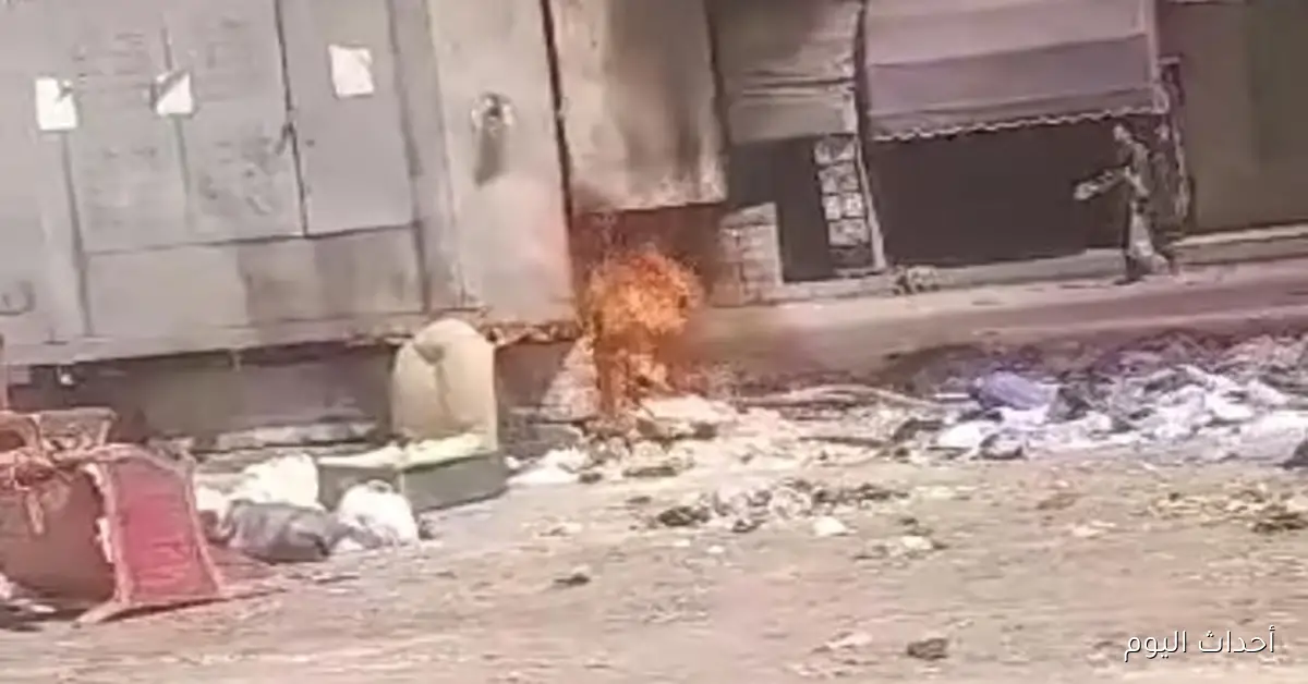 اندلاع حريق في كابينة كهرباء بشبرا الخيمة مع صور توضيحية