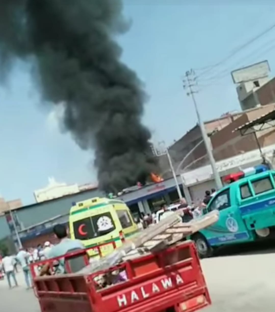 حريق في طنطا