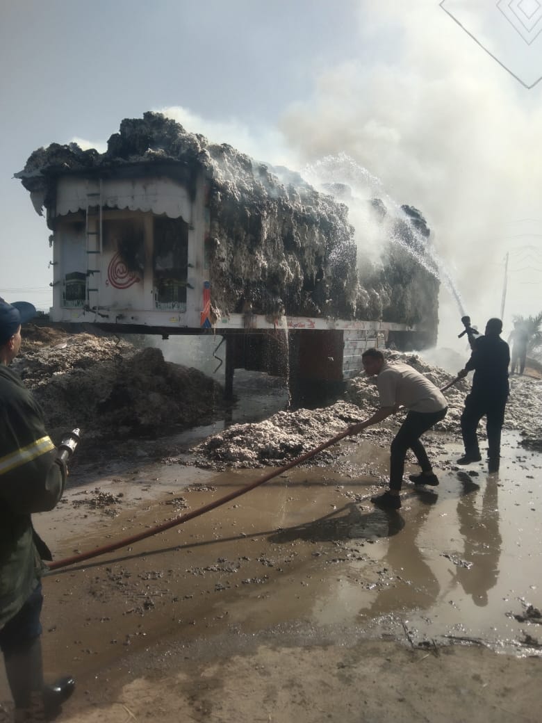 السيطرة على الحريق في أسيوط