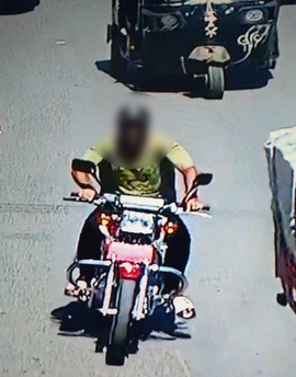 صورة للدراجة النارية المسروقة