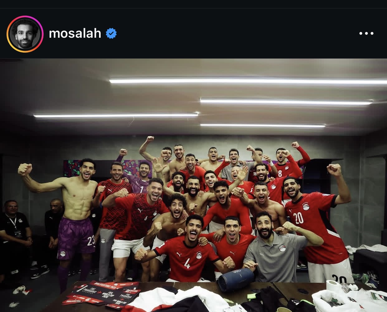احتفال منتخب مصر