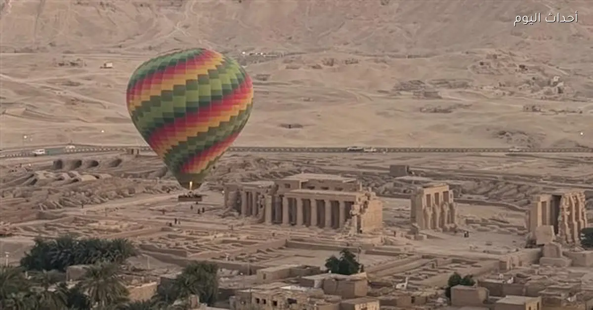 الأقصر تسجل 109 رحلات بالون طائر لنقل 2800 سائح