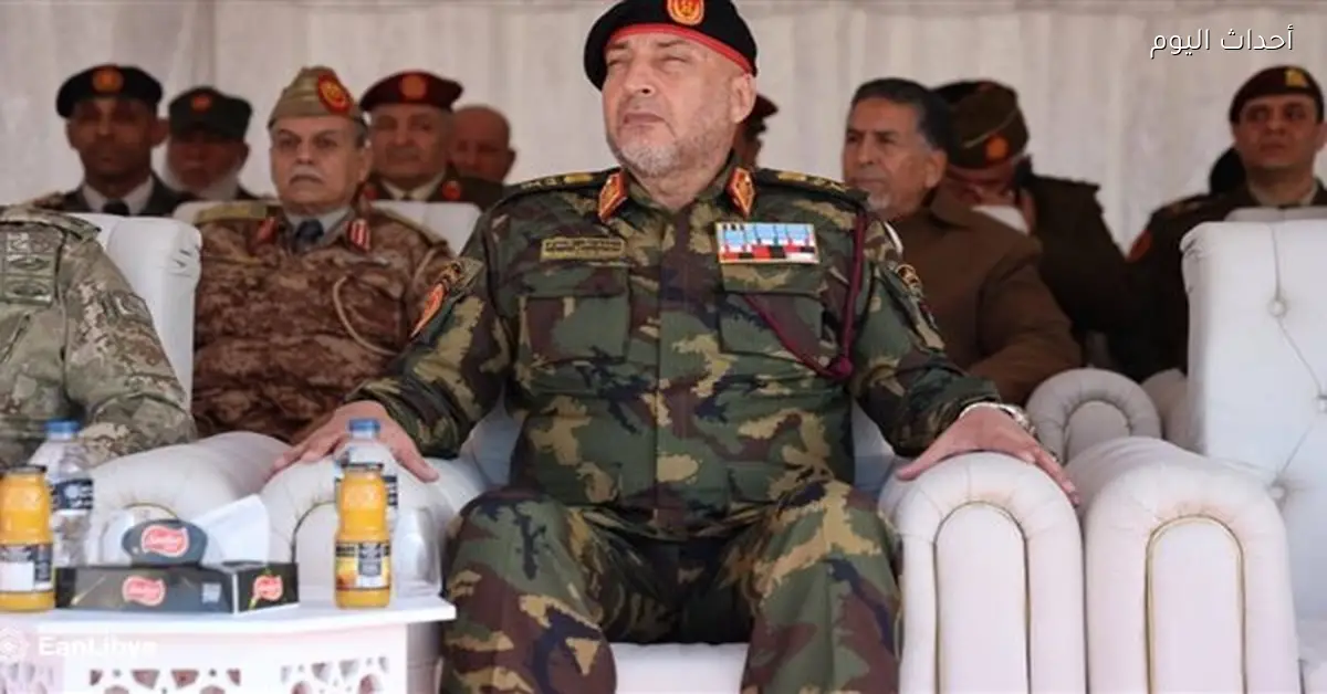 تشييع جثامين رئيس الأركان الليبي السابق محمد الحداد ومرافقيه