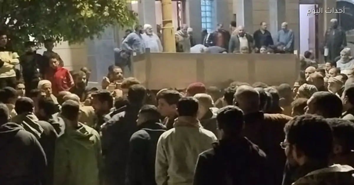 جنازة السائق شهيد الشهامة في البدرشين بعد وفاته أثناء الإنقاذ