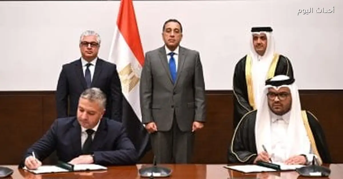 رئيس الوزراء يشهد توقيع عقد مشروع شركة المانع القابضة في السخنة