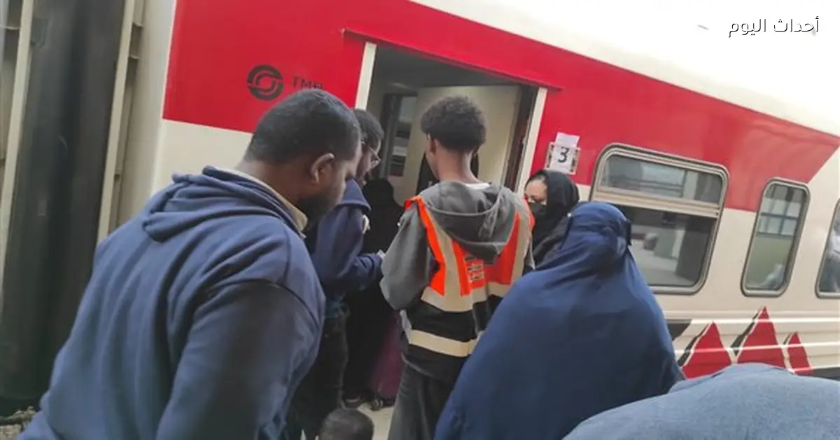 سكك حديد مصر تستمر في نقل السودانيين في إطار مشروع العودة الطوعية