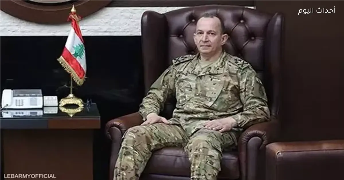 قائد الجيش اللبناني: نقترب من إنهاء المرحلة الأولى لحصر السلاح