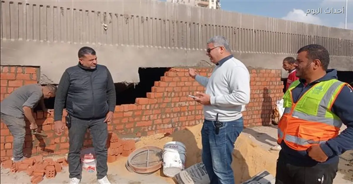محافظة الجيزة تتابع غلق الفراغات أسفل الدائري الجنوبي في حي الطالبية