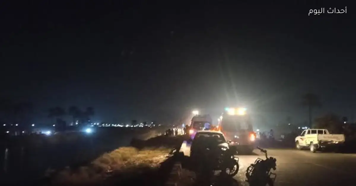 مدير أمن قنا يتابع حادث انقلاب ميكروباص في الجبلاو