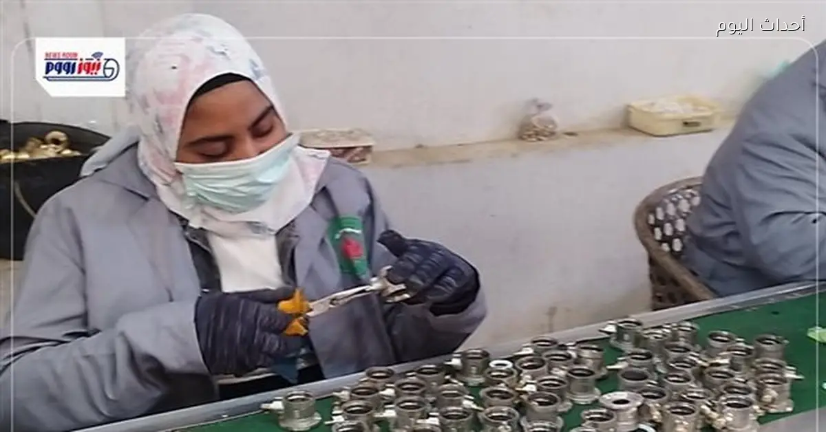 نساء صعيد مصر يعملن بمصنع أدوات صحية للمرة الأولى