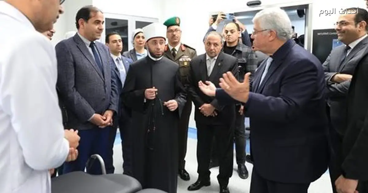وزير التعليم العالي ووزير الأوقاف يفتتحوا مستشفى جامعة بورسعيد بتكلفة 1.3 مليار جنيه
