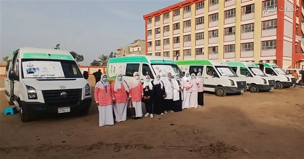 1661 مواطنًا يستفيدون من القافلة الطبية المجانية في بلقاس