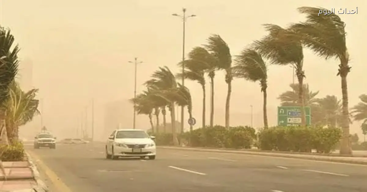 الأرصاد تحذر من رياح ونشاط حراري يوم السبت