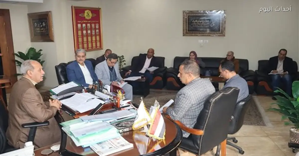 بحث سير مشروعات الخطة الاستثمارية في بني سويف