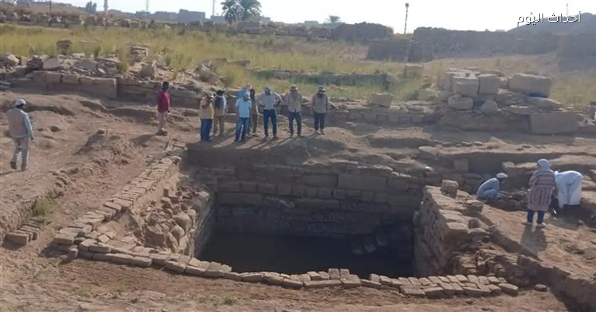بعثة مصرية صينية تكتشف مبنى حجريًا شمال الكرنك